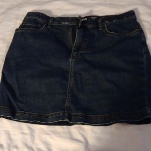 Blue jeans skort